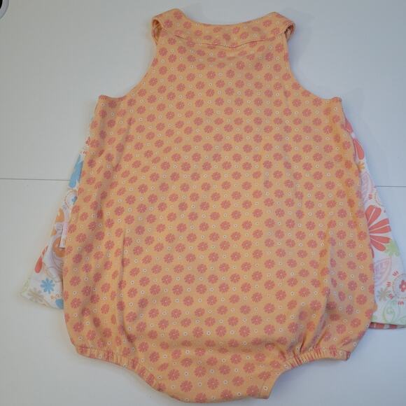 Carter’s Baby Girls Romper Dress 24M Floral Tropical Teddy One Piece Outfit - Picture 5 of 6